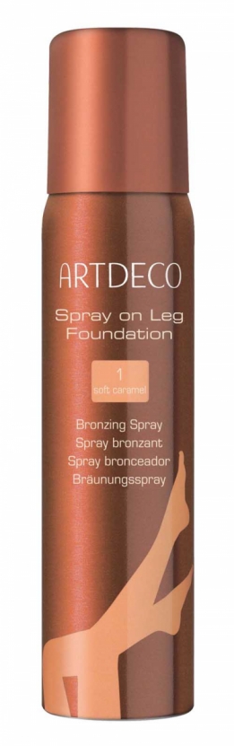 Bronzing spray on leg foundation #01 soft caramel